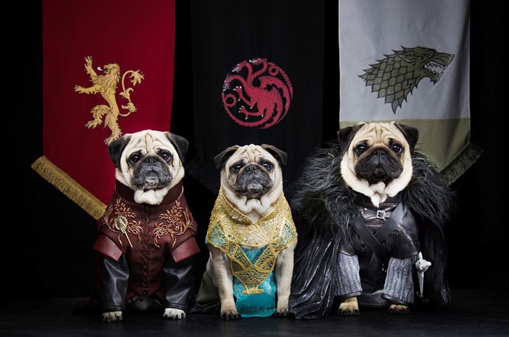 Tyrion Lannister, Daenerys Targaryen and Jon Snow