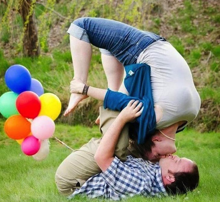 Awkward engagement photos