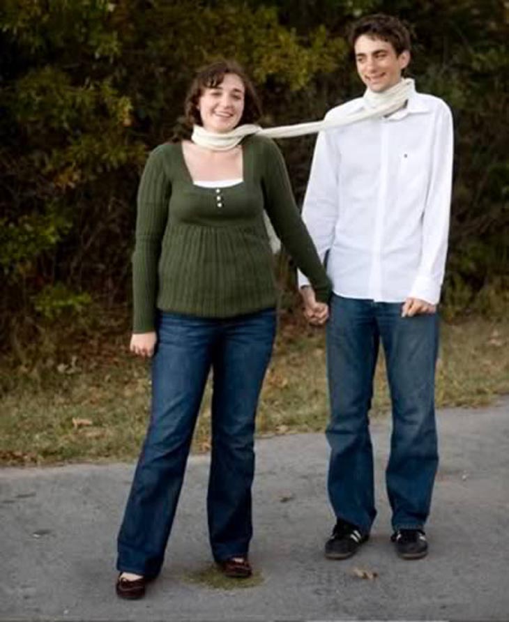 Awkward engagement photos