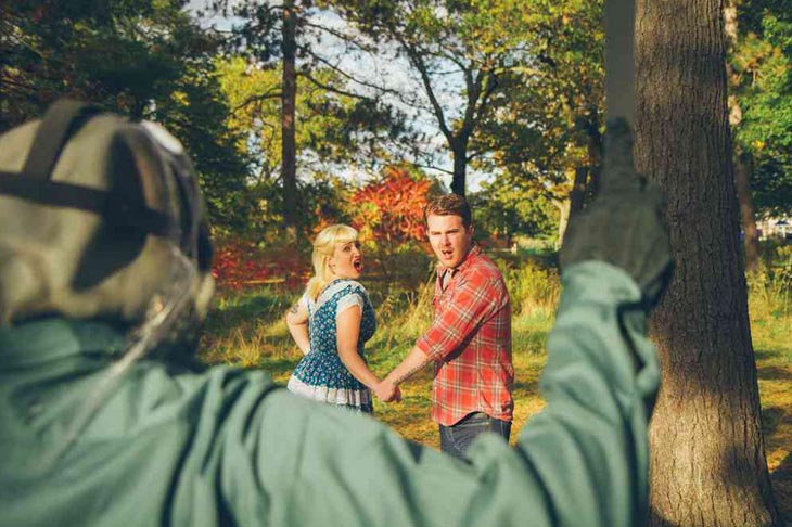 Awkward engagement photos