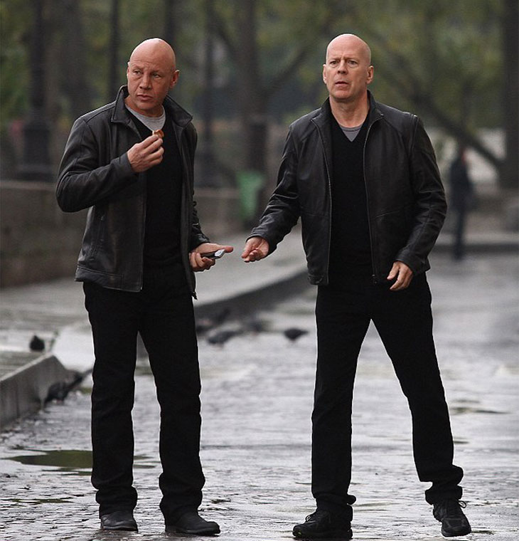 Celebrities and their stunt doubles