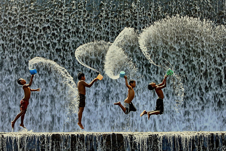Children Playing in Indonesia