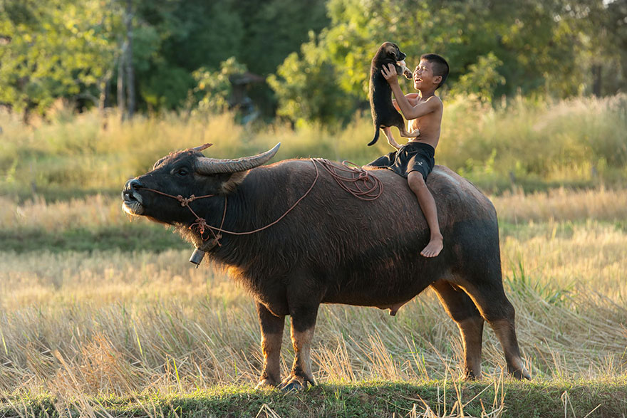 Children Playing in Thailand