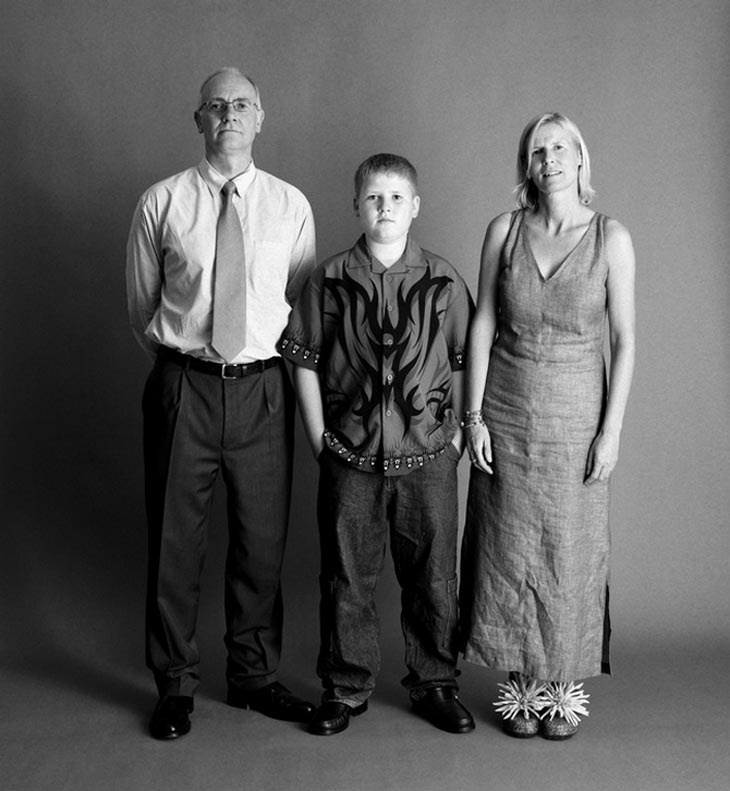 Yearly family photo in 2002