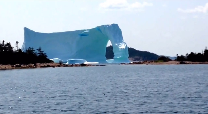 The iceberg was about 20-25 stories high