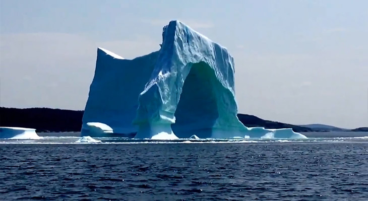 Wanda was filming the iceberg