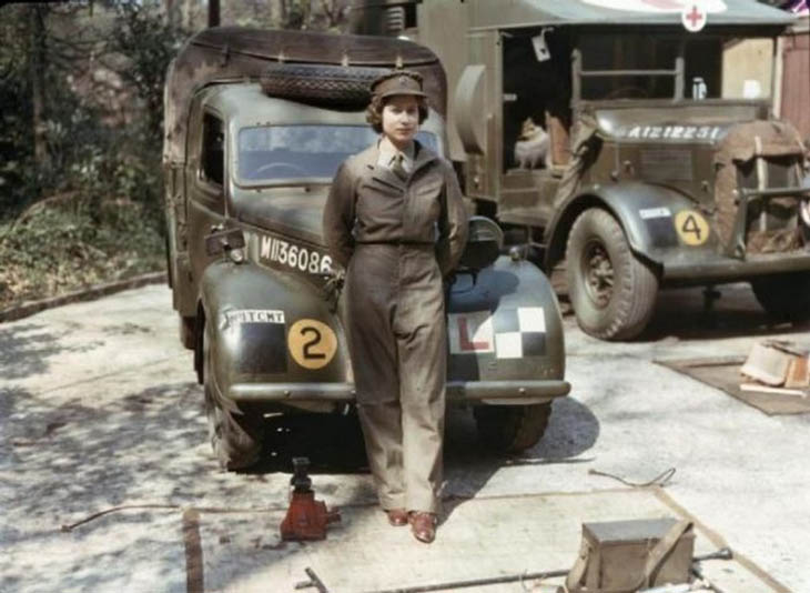 Queen Elizabeth during her WWII service
