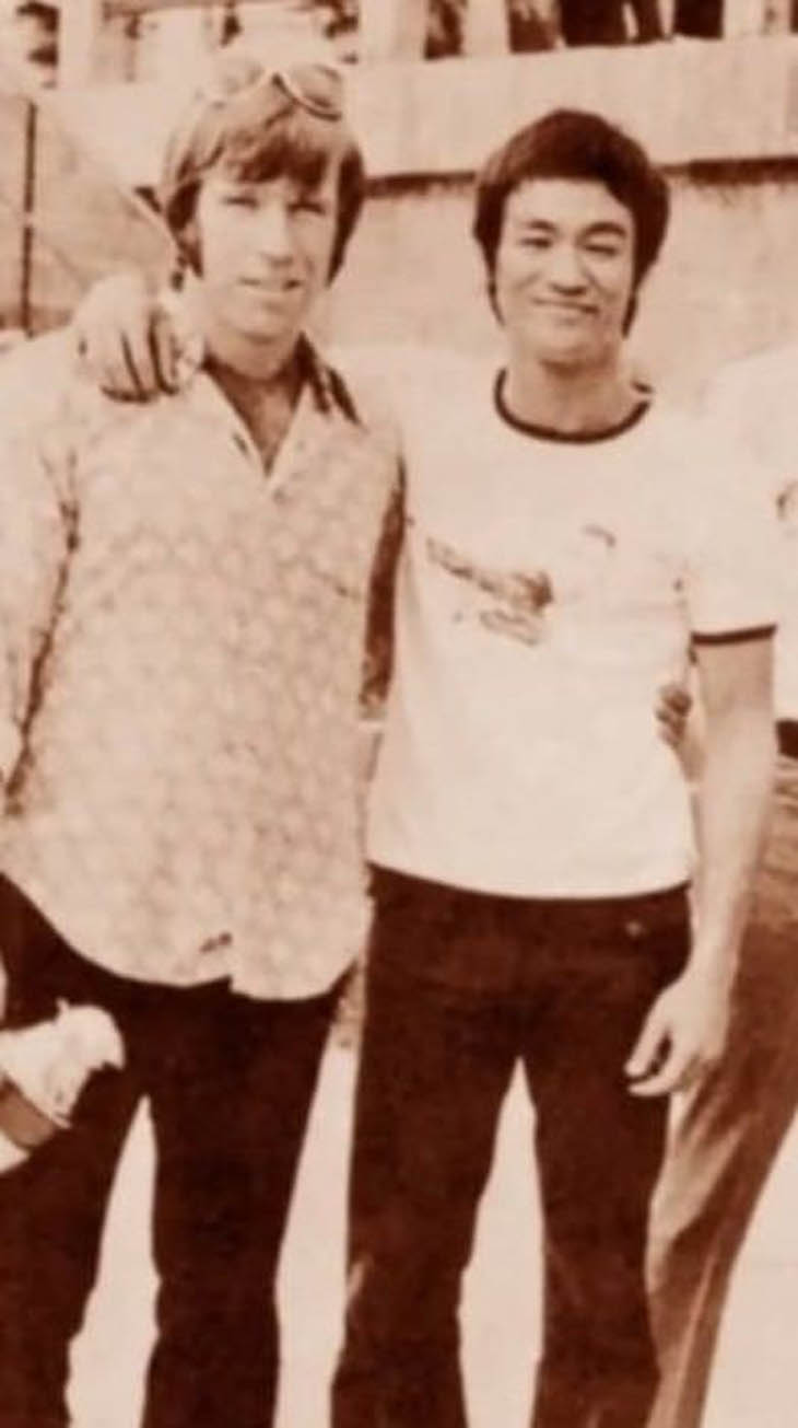 Chuck Norris and Bruce Lee