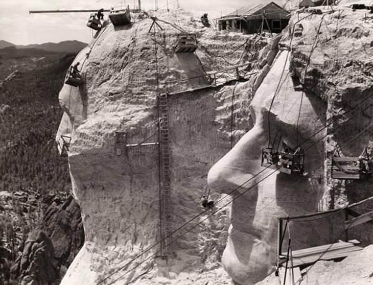 Mt Rushmore construction - 1939