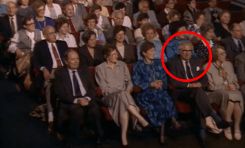 This Hero Doesn’t Know That He Is Sitting Next To The Many Children He Saved During The Holocaust.
