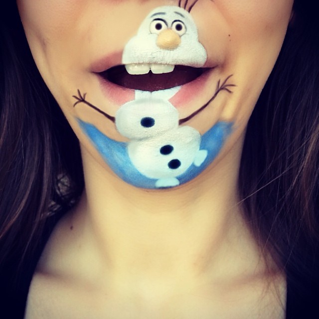 olaf face painting