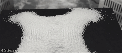 Controlling sand with sound waves.