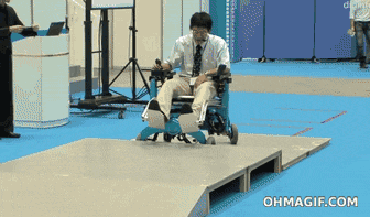 A wheelchair that can go upstairs.