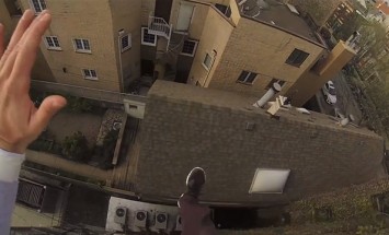 He Attached A GoPro To His Head While Jumping, What Happened at 1:13 Will Stop Your Breath!