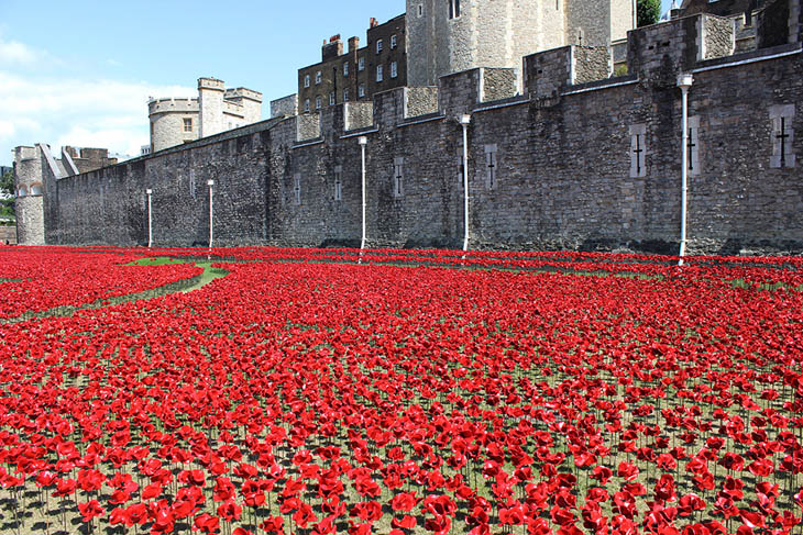 Blood Swept Lands and Seas of Red at The Tower of London, UK.