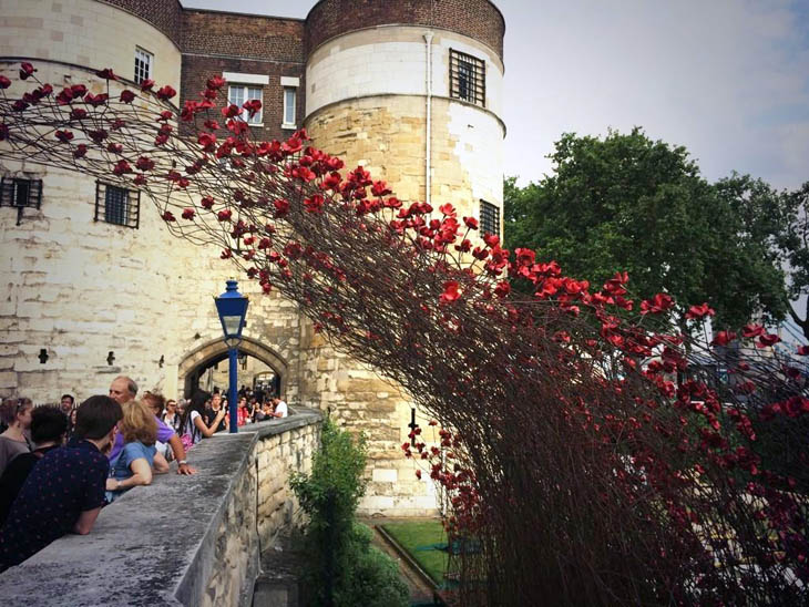 Blood Swept Lands and Seas of Red at The Tower of London, UK.