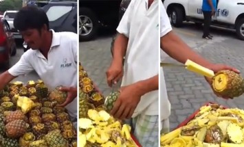 You’ve Been Peeling Pineapple The Wrong Way Your Whole Life! Must See!