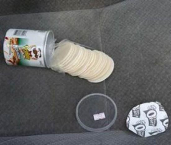 Creative Smuggling Tricks - Pringles made from compressed cocaine, 168gs to a pack.