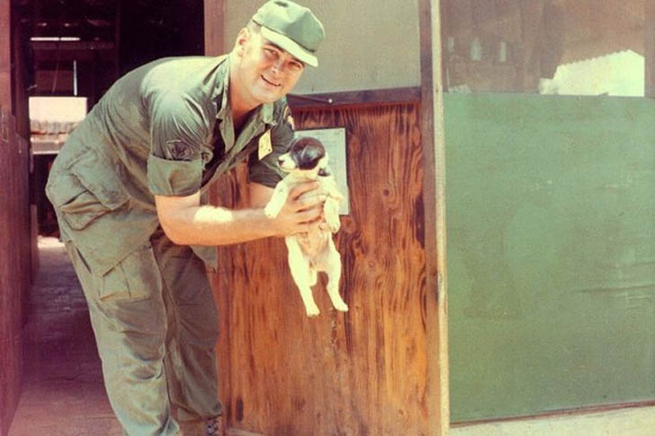 Soldiers With Their Pets