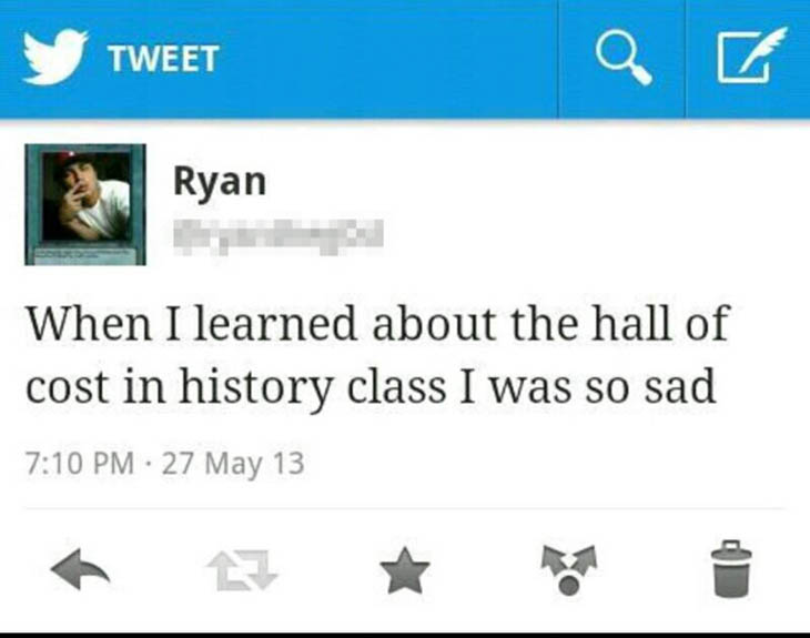 Ryan and his useful history lesson.