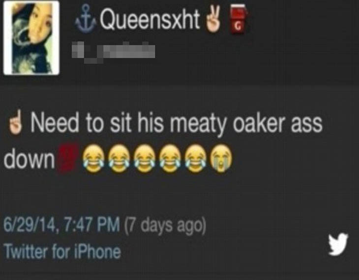 The owner of a meat oak ass.