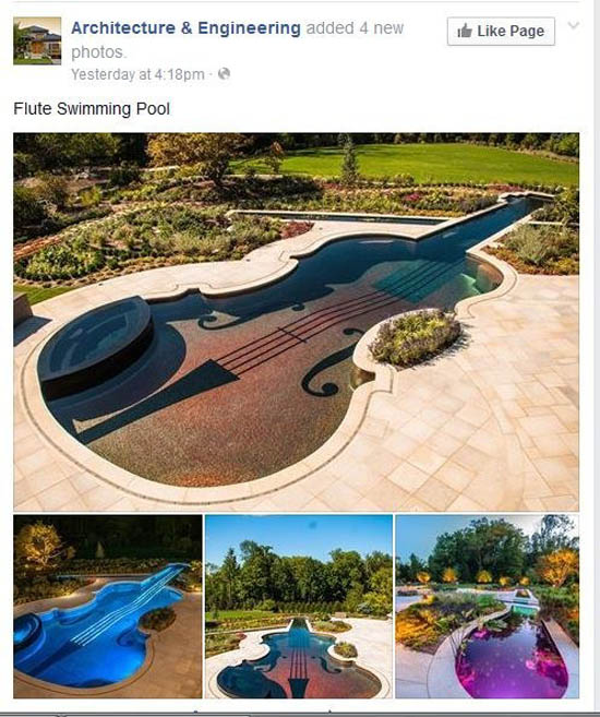 The architect behind the Flute Swimming Pool.