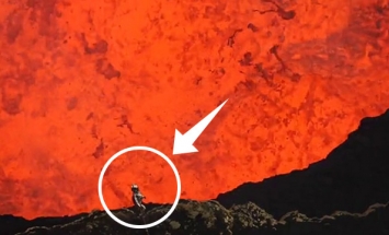 Crazy Man Hikes INTO An Active Volcano, His GoPro Footage Will Make Your Jaw Drop.