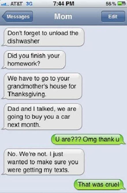 Funny Texts Between Parents And Their Children