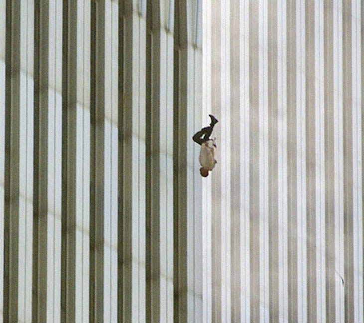 Man Falling from the World Trade Center on 9/11.