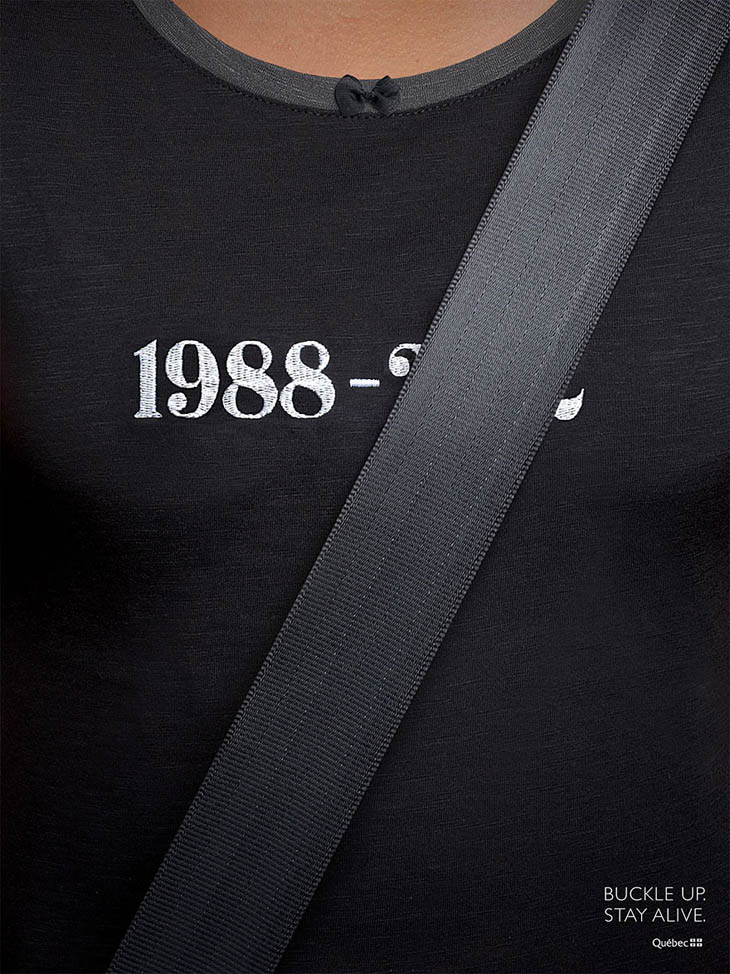 Social Issue Ads - Buckle up. Stay alive