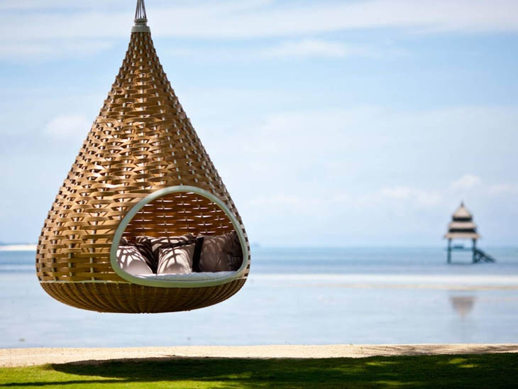 Spent your time with style in this hanging hammock in the Philippines.