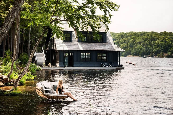 Awesome Lounging Places - Hanging hammock on Dedon Island.