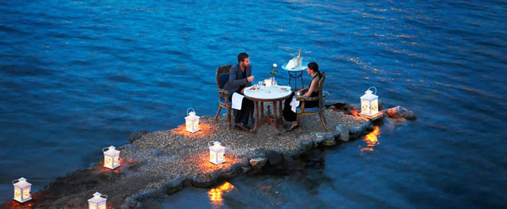 Awesome Lounging Places - Romantic time in Mykonos, Greece.