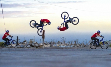 Here’s The World’s First Bump Front Flip Ever Recorded. How Awesome!
