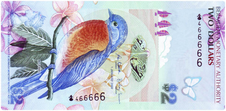 Bermuda (Country currency: Bermudian dollar)