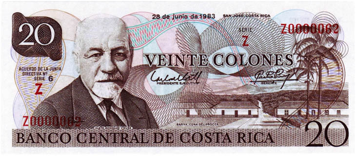Costa Rica (Currency: Costa Rican colón)