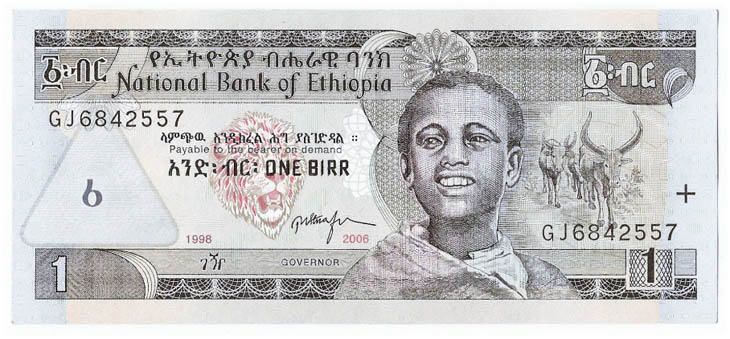 Ethiopia (Currency: Ethiopian birr)