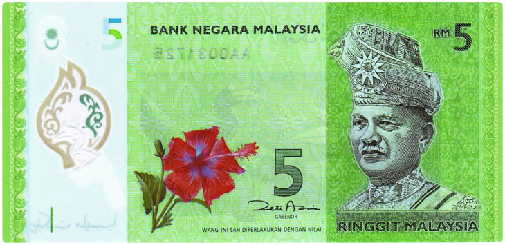 Malaysia (Country currency: Malaysian ringgit)