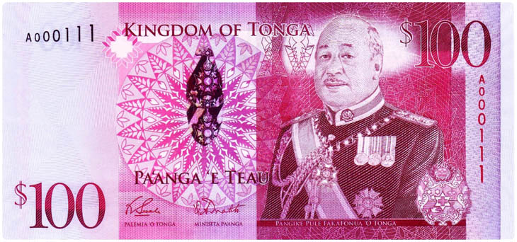 Tonga (Country currency: Tongan pa'anga)