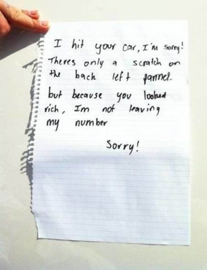 22 Important But Funny Notes From Total Strangers.