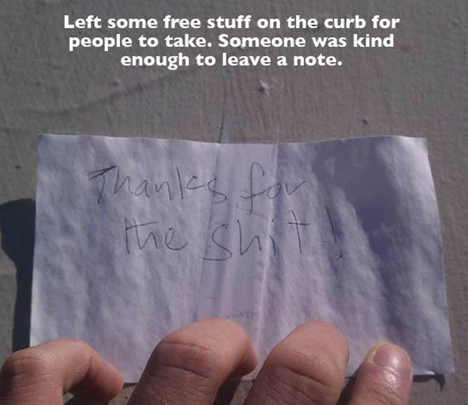 Important But Funny Notes From Total Strangers
