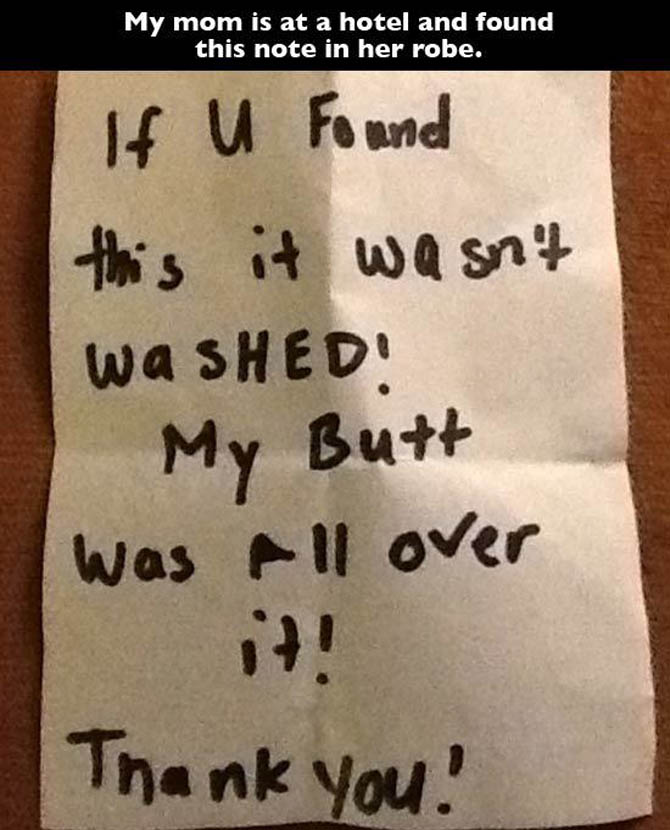 Funny But Important Notes From Total Strangers