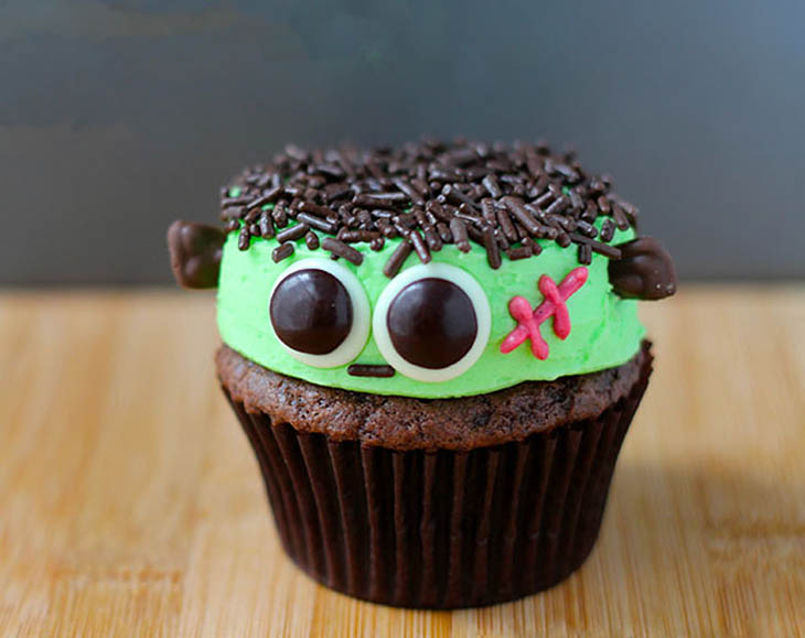 Frankenstein Cupcakes