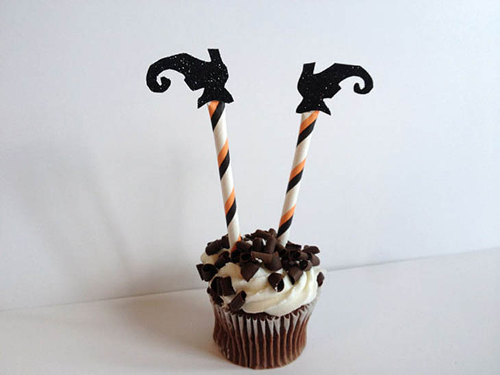 Witch Legs Cupcakes