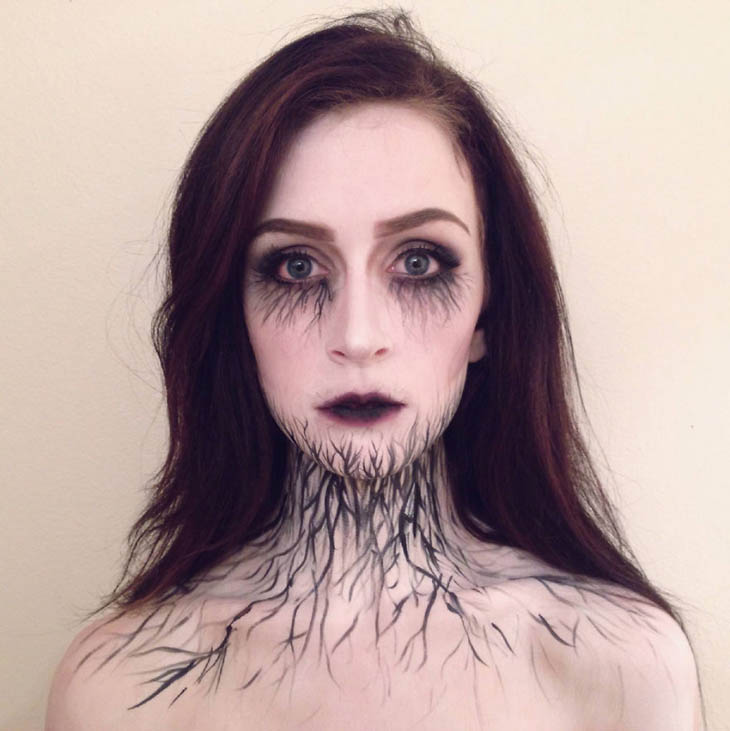 Infected Girl Halloween makeup