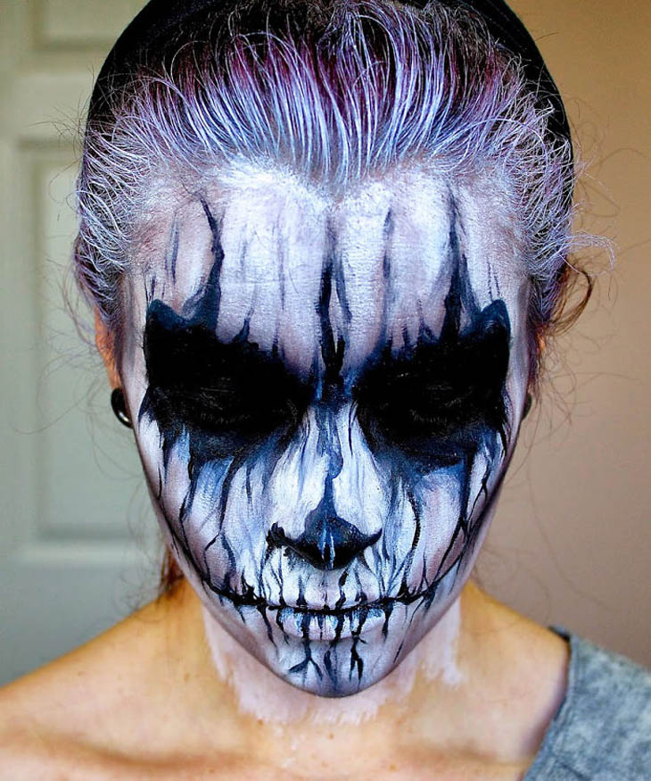Demon Halloween makeup