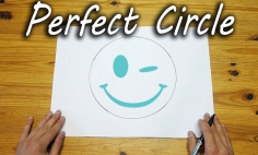 How To Draw A Perfect Circle Without Using Any Geometric Tools. It’s Perfect!