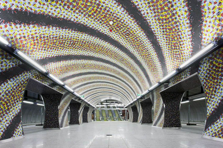 Tilework In Szent Gellért Square, Budapest, Hungary