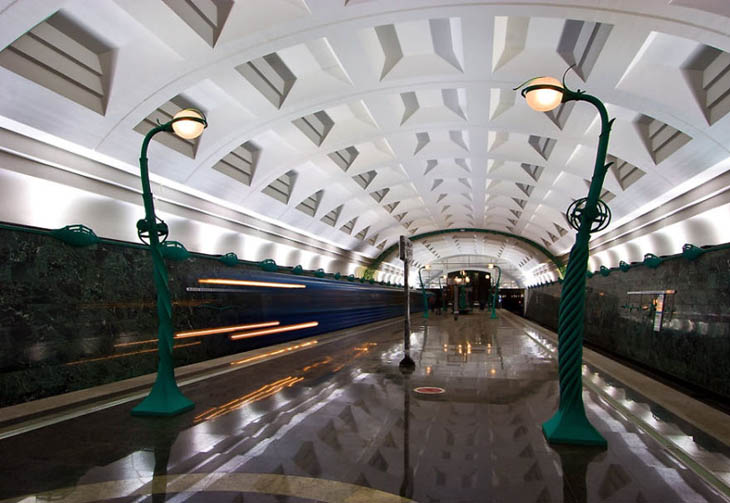 Slavyansky Bulvar Station, Moscow, Russia