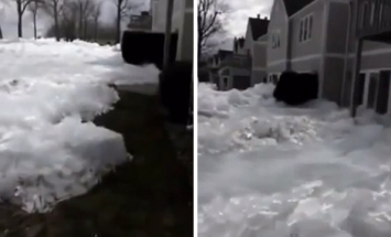 Mysterious Ice Gets Pushed Toward The Homes. It’s Stunning, But Too Scary!